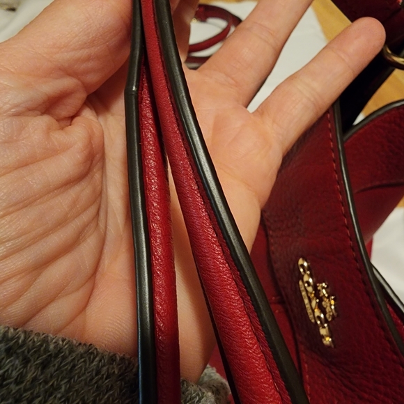 Coach LEXY Shoulder/Satchel Handbag Rouge - Picture 11 of 14